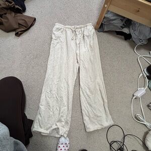 Ardene Beige Elastic Waist Pants